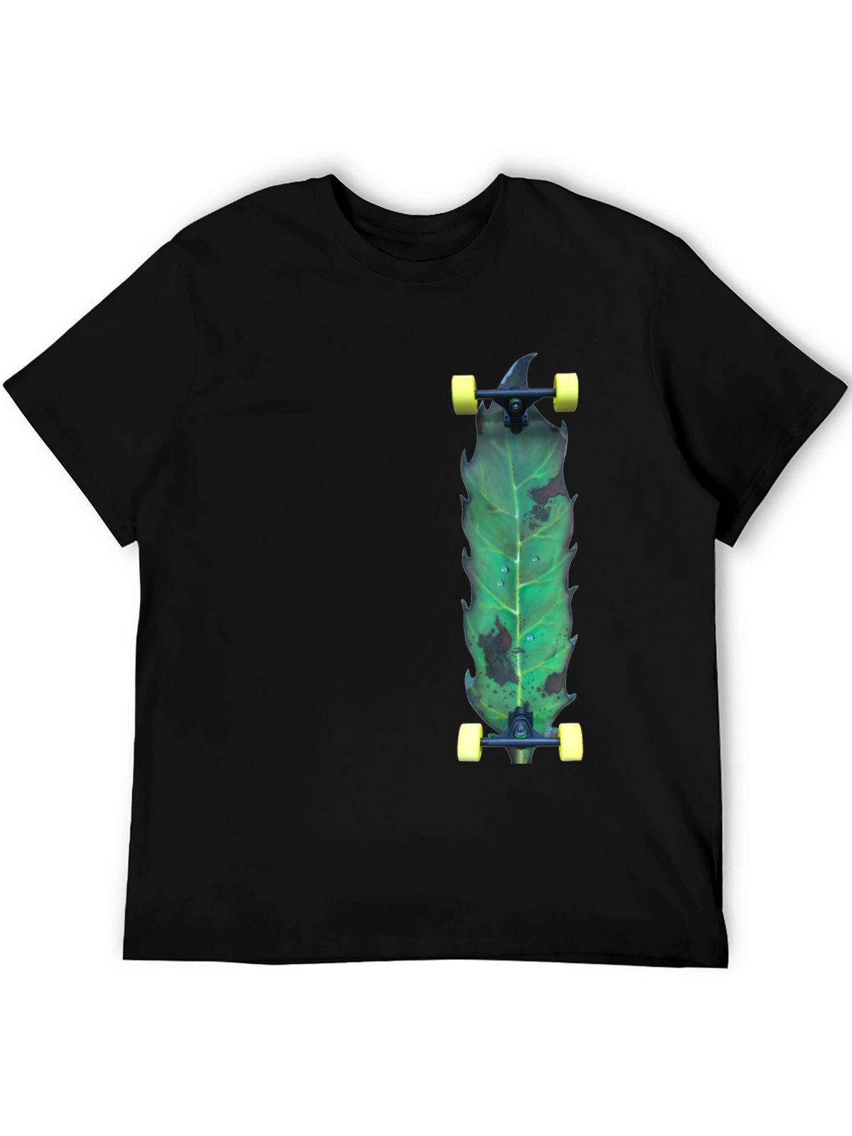 Leaf Skateboard T-Shirt - Unique Graphic Tee