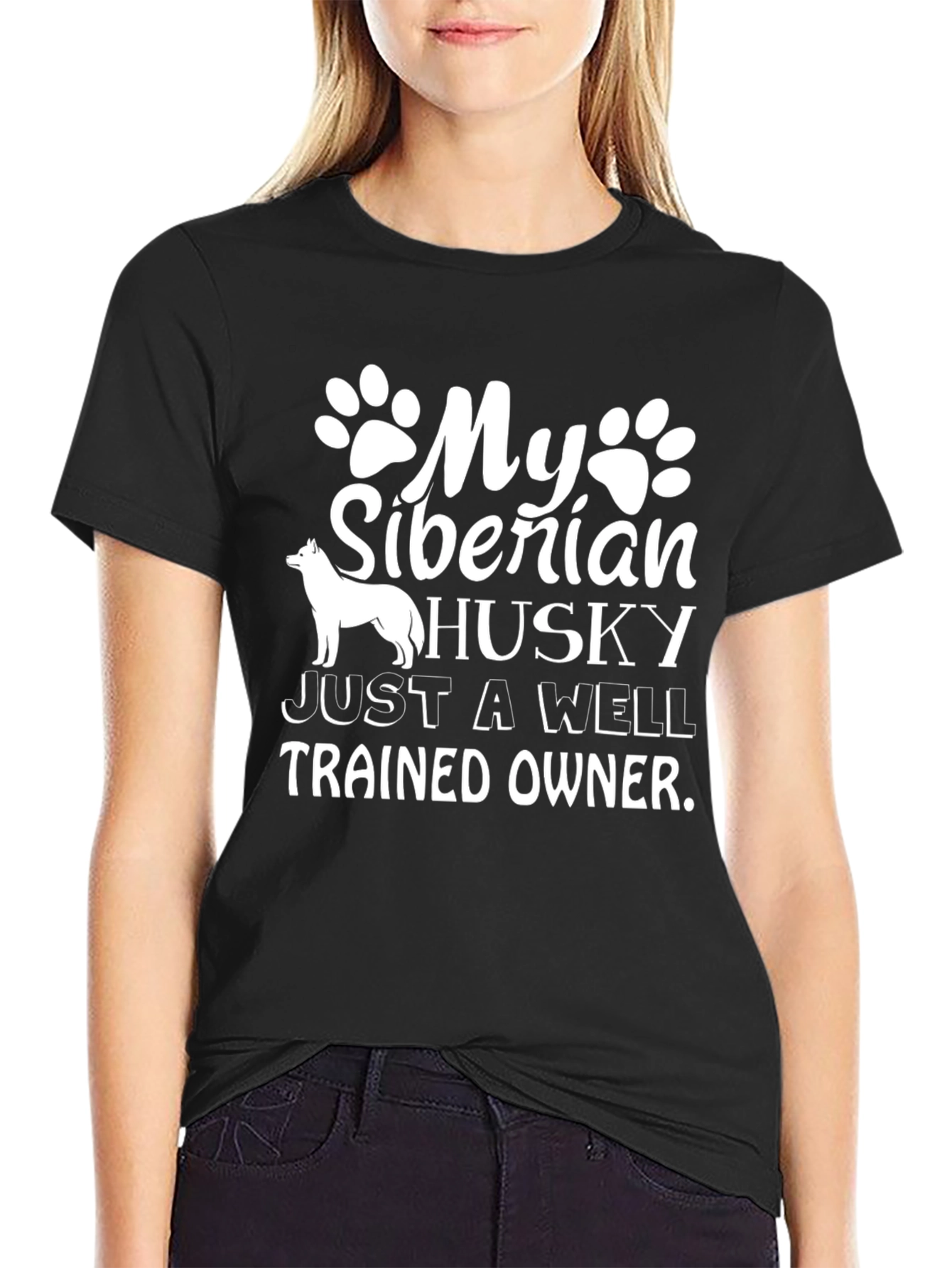 Siberian Husky T-Shirt - Well Trained Owner Tee