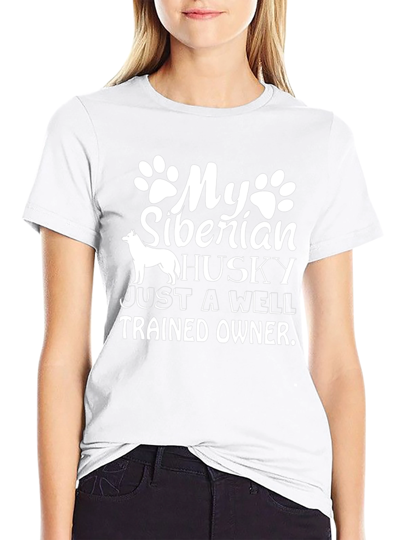 Siberian Husky T-Shirt - Well Trained Owner Tee