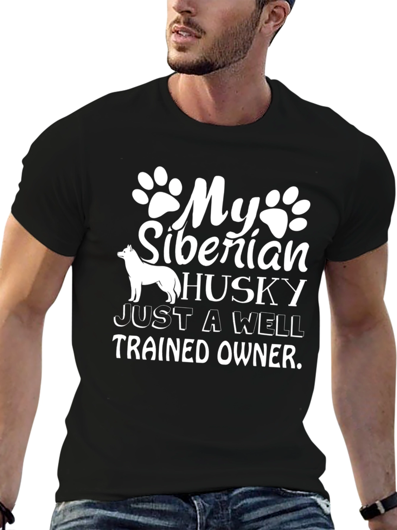 Siberian Husky T-Shirt - Well Trained Owner Tee