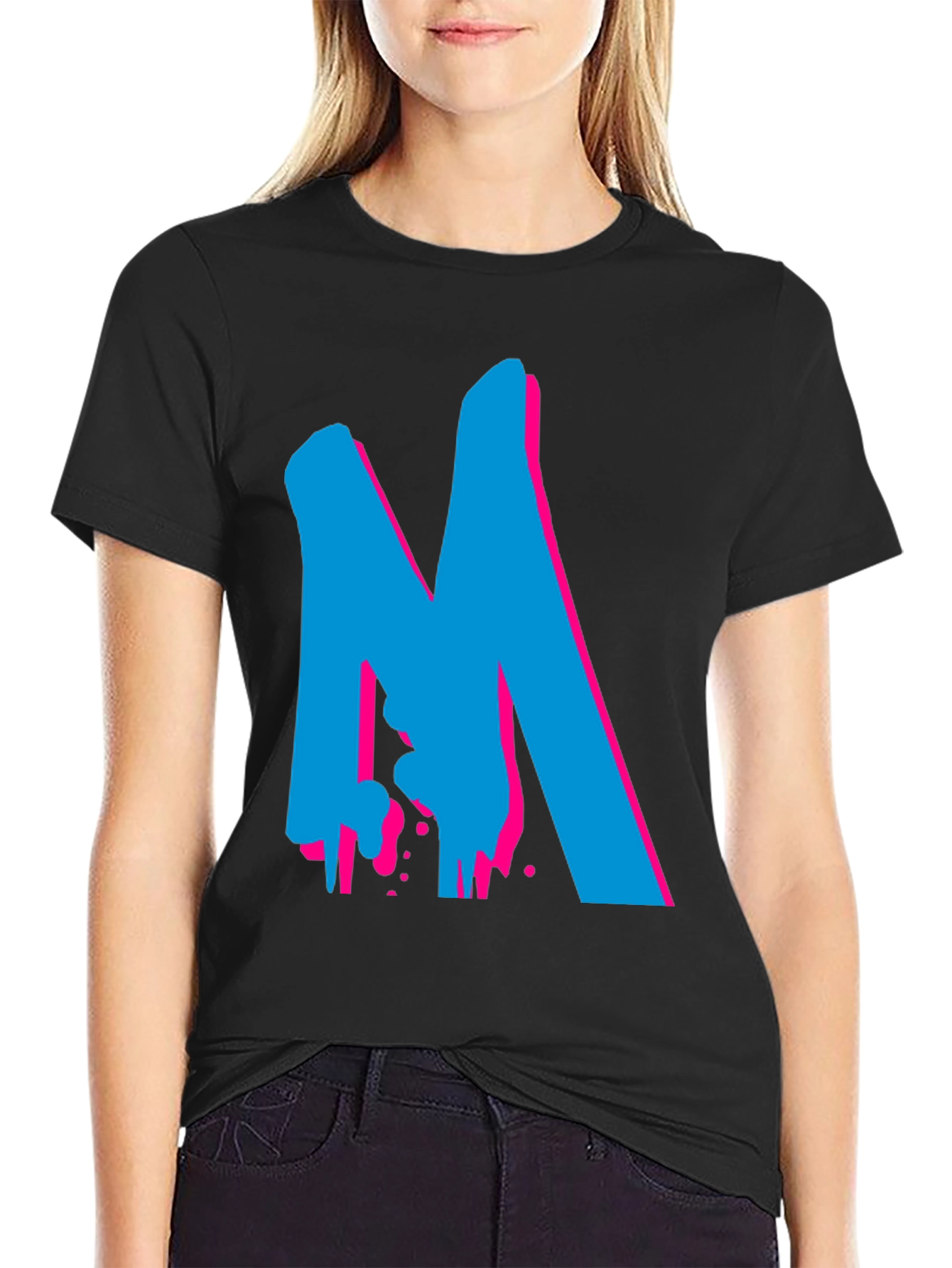 Bold Graphic Tee - M Design - Black