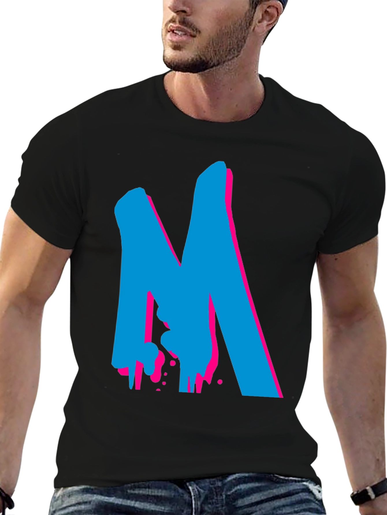 Bold Graphic Tee - M Design - Black