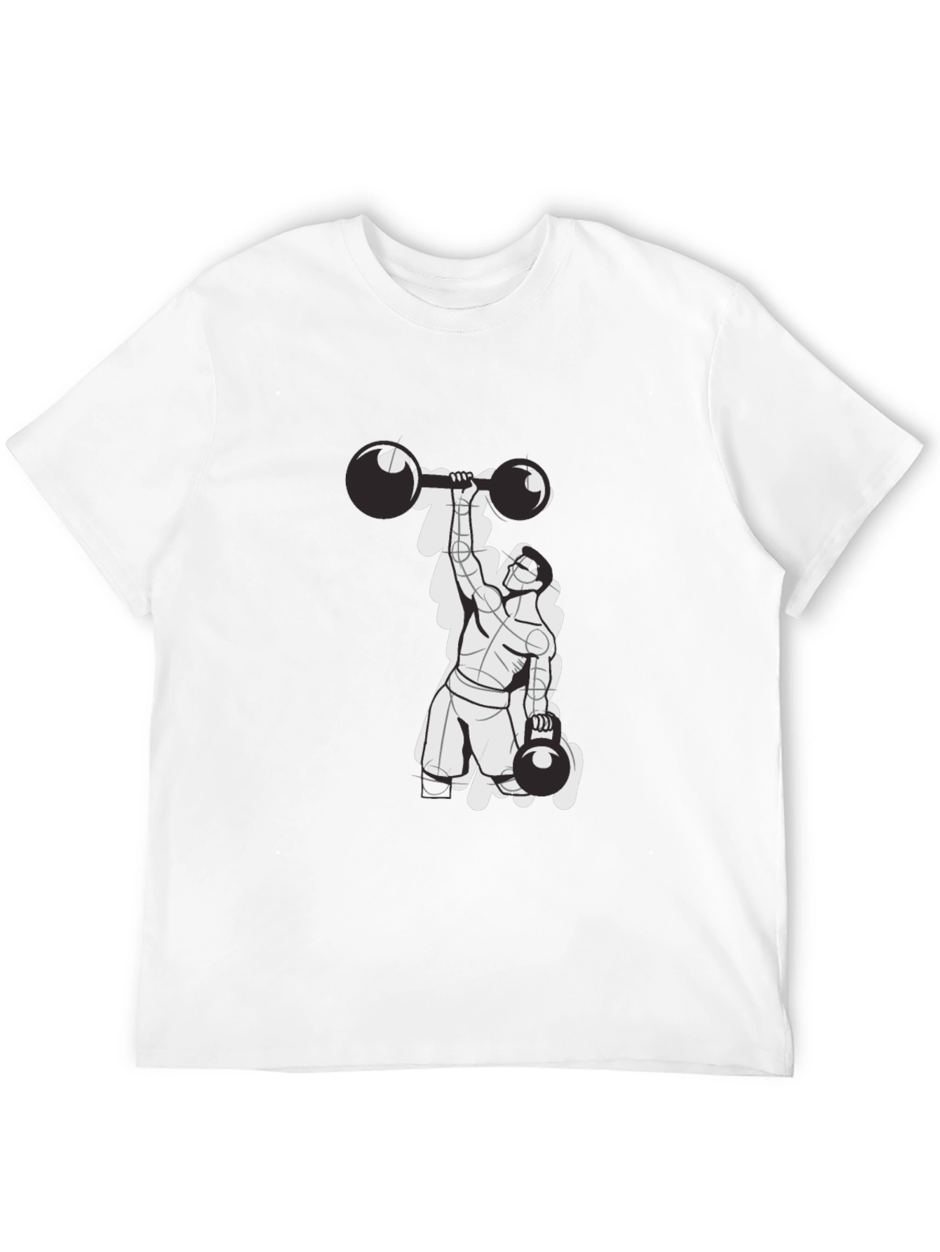 Weightlifter Graphic T-Shirt - Black
