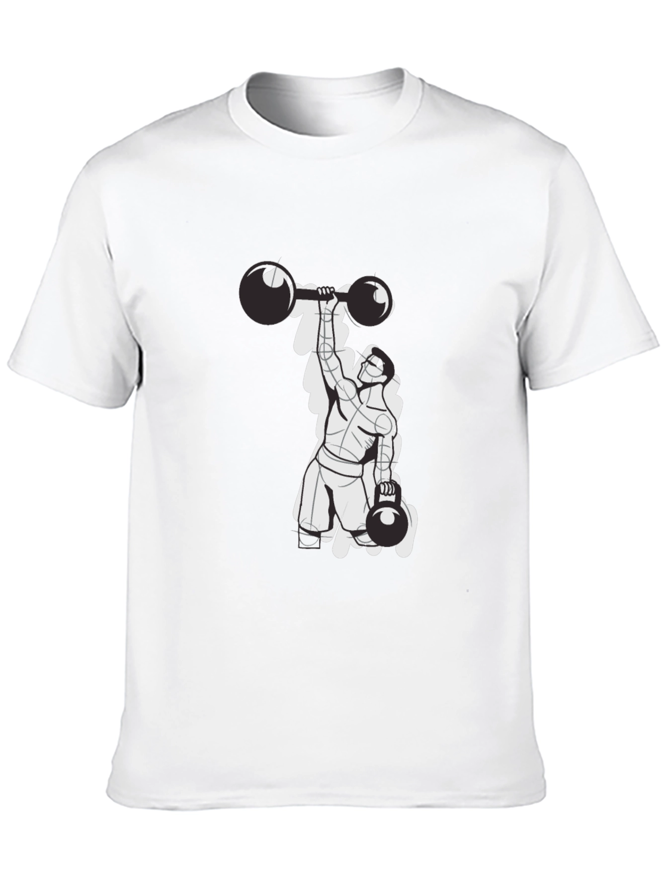 Weightlifter Graphic T-Shirt - Black
