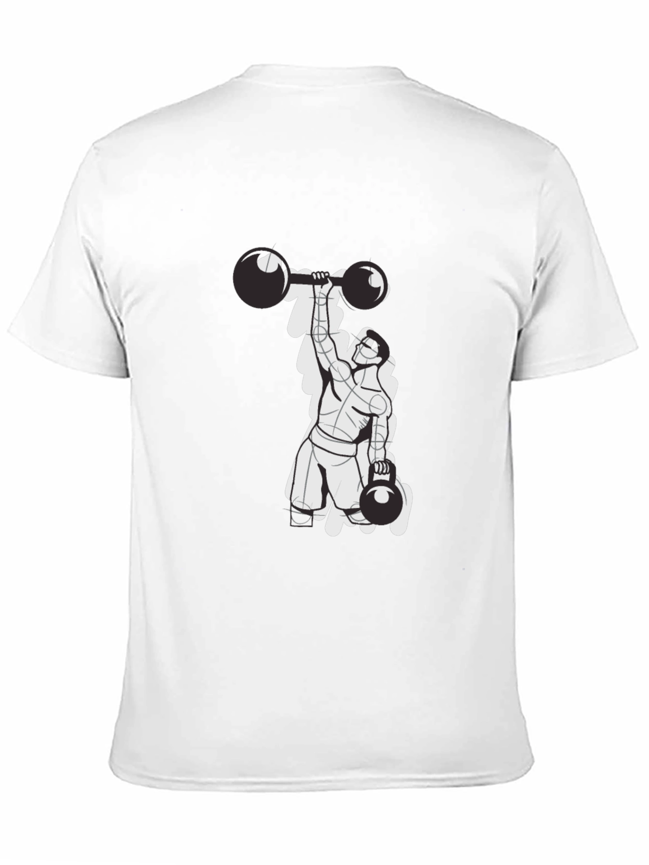 Weightlifter Graphic T-Shirt - Black