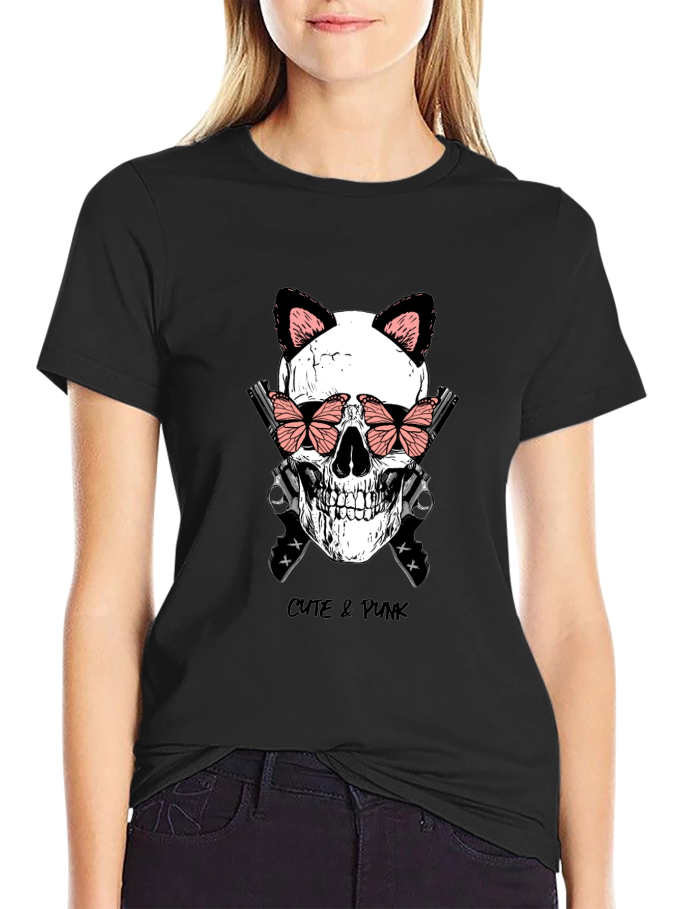 Cute & Punk Skull T-Shirt