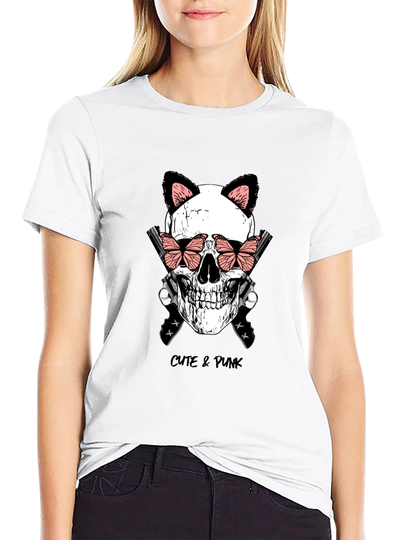 Cute & Punk Skull T-Shirt