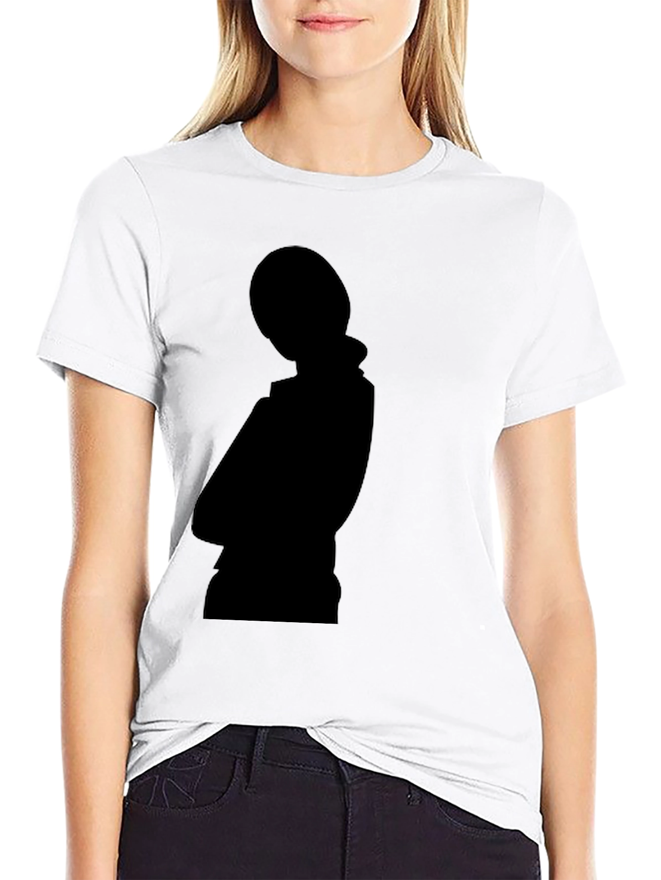 Silhouette Graphic Black Tee