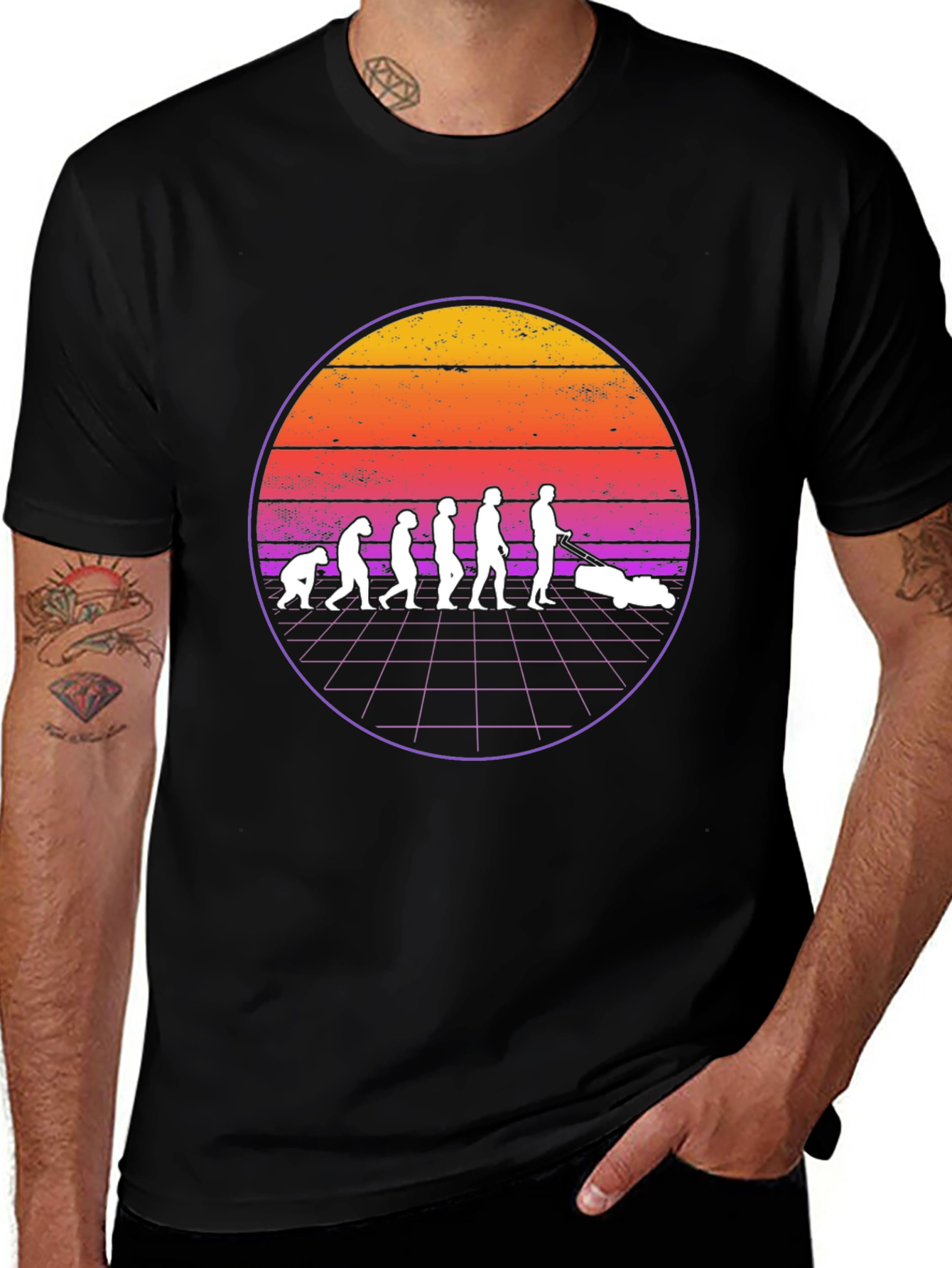 Evolution of Lawn Care T-Shirt