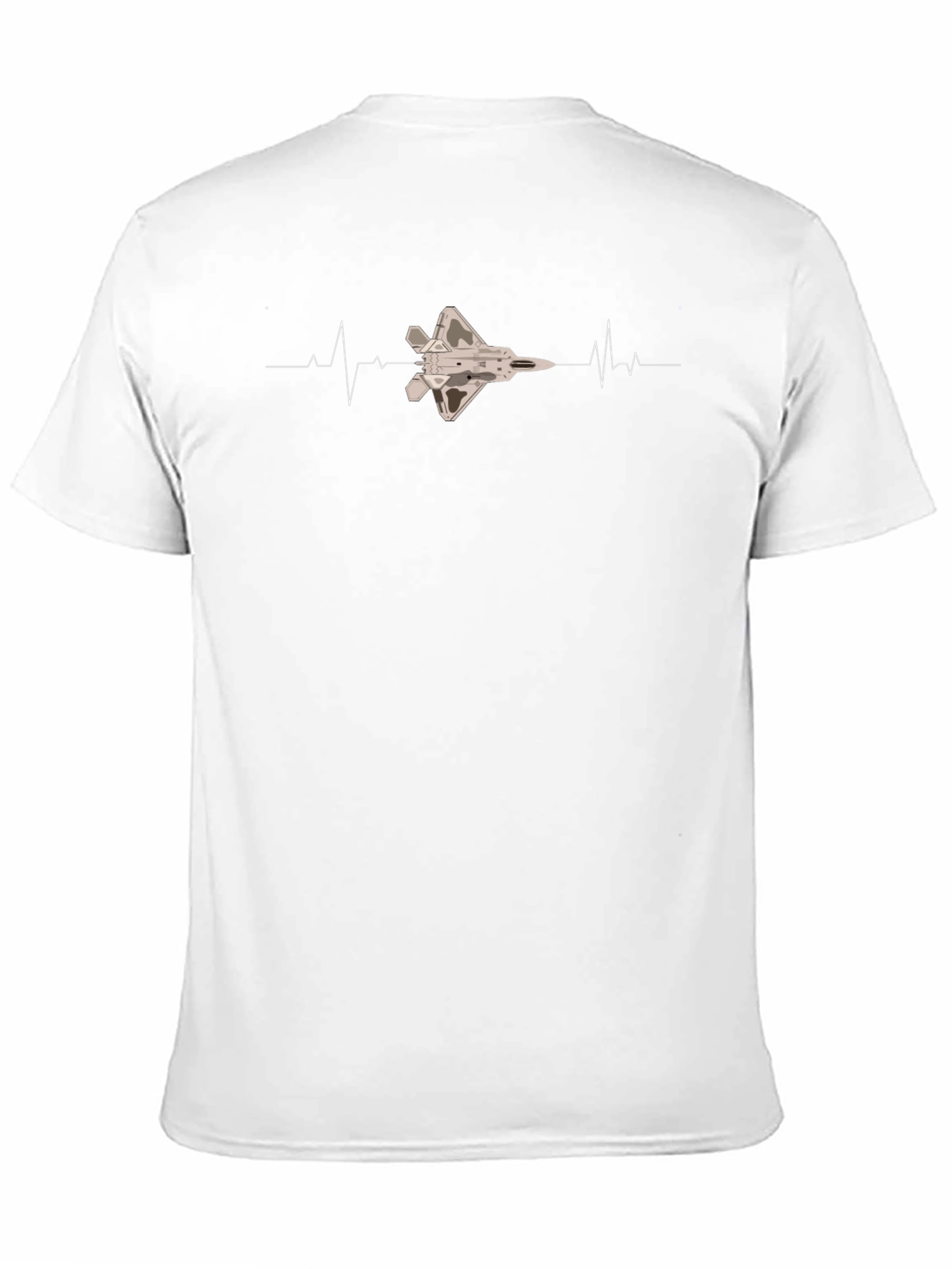 Jet Fighter Heartbeat Graphic T-Shirt