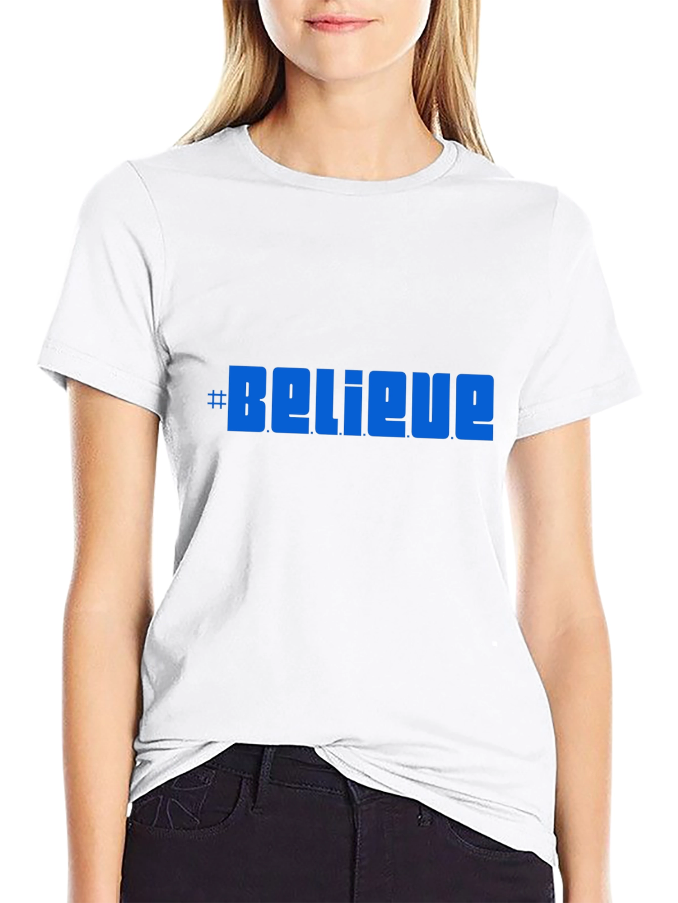 Believe Graphic Tee -  Comfortable Black T-Shirt