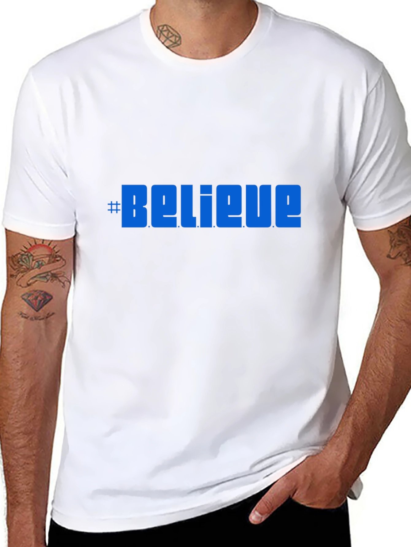Believe Graphic Tee -  Comfortable Black T-Shirt