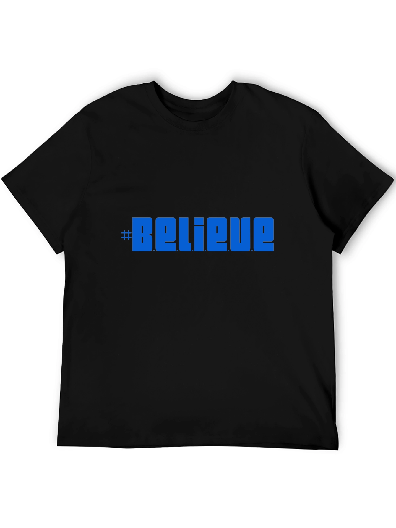 Believe Graphic Tee -  Comfortable Black T-Shirt