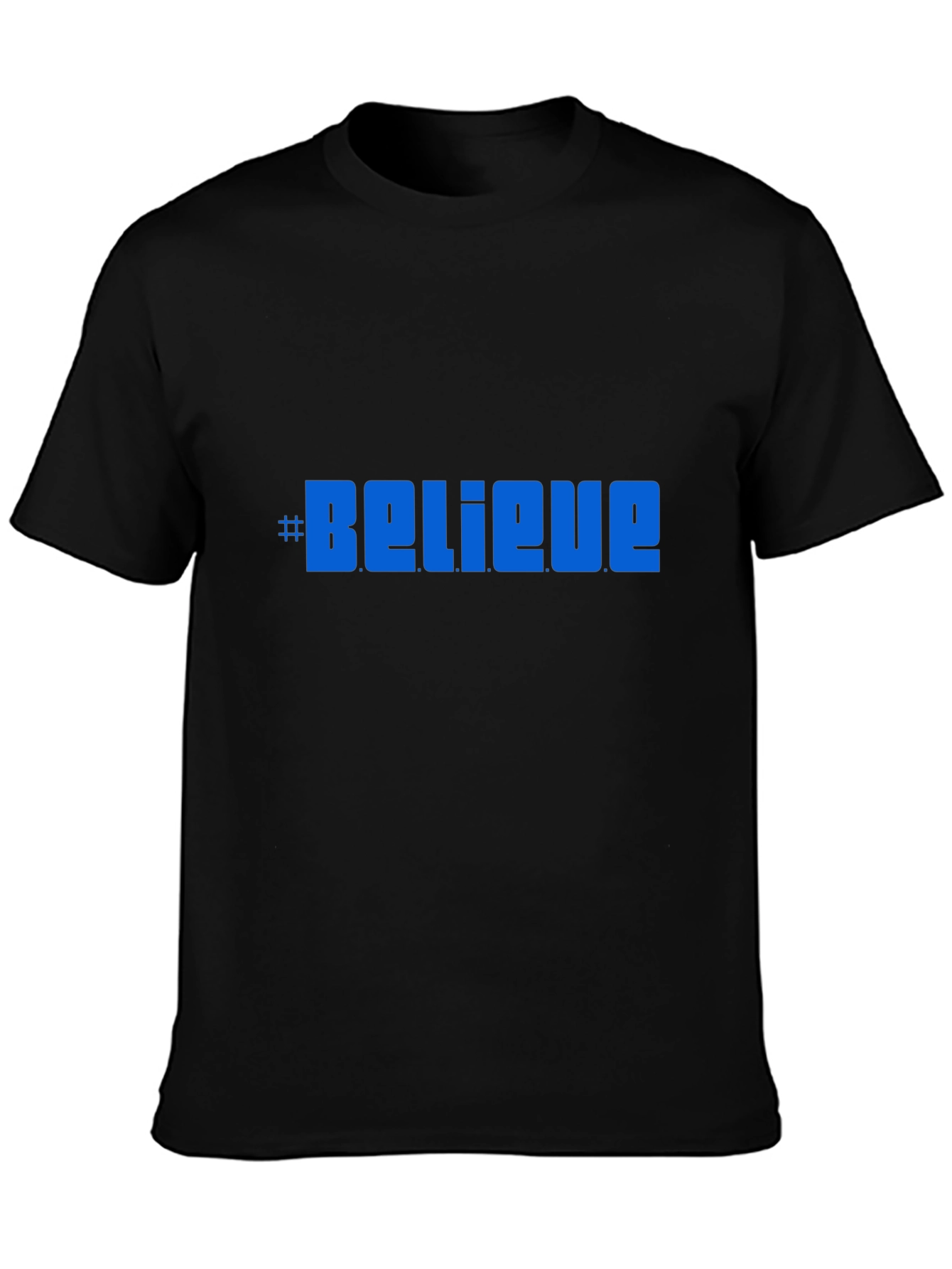 Believe Graphic Tee -  Comfortable Black T-Shirt