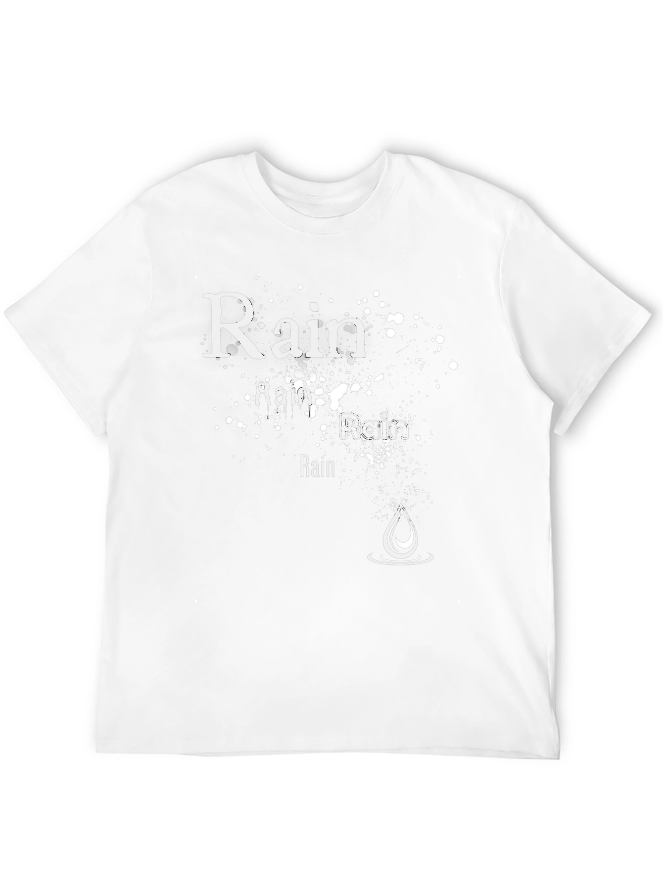 Rain Graphic Black T-Shirt