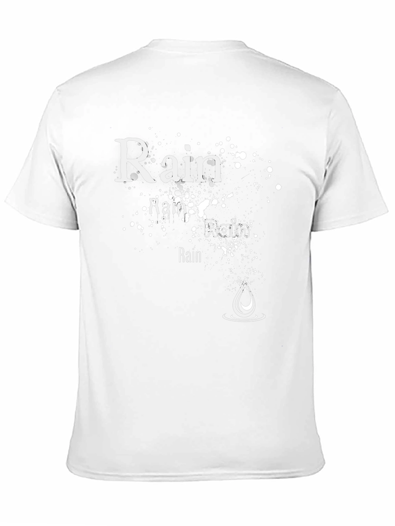 Rain Graphic Black T-Shirt