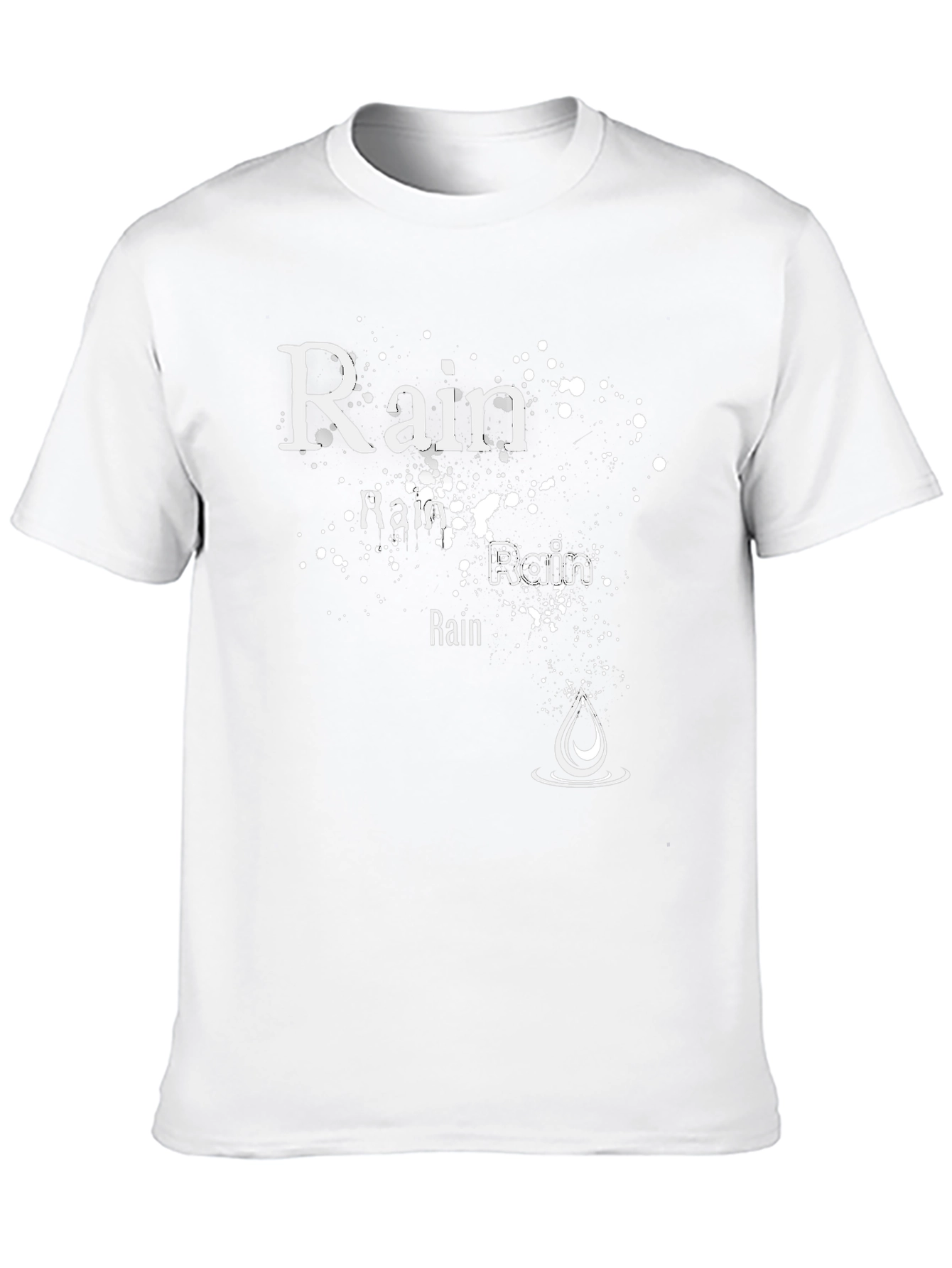 Rain Graphic Black T-Shirt