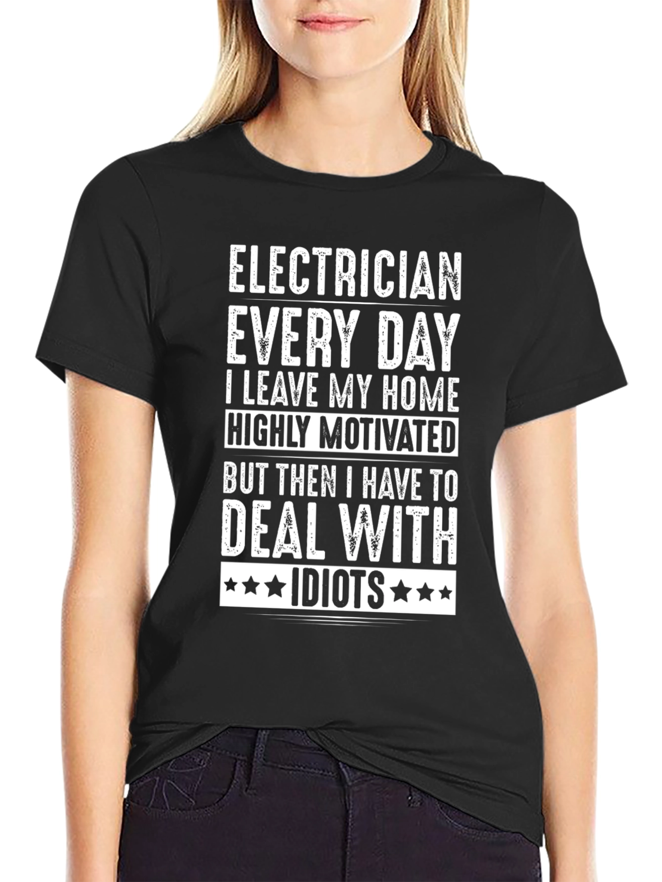 Electrician Humor Graphic Tee - Highly Motivated T-Shirt