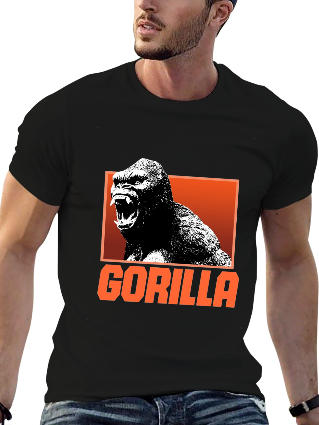 Gorilla Graphic T-Shirt - Bold and Unique Design