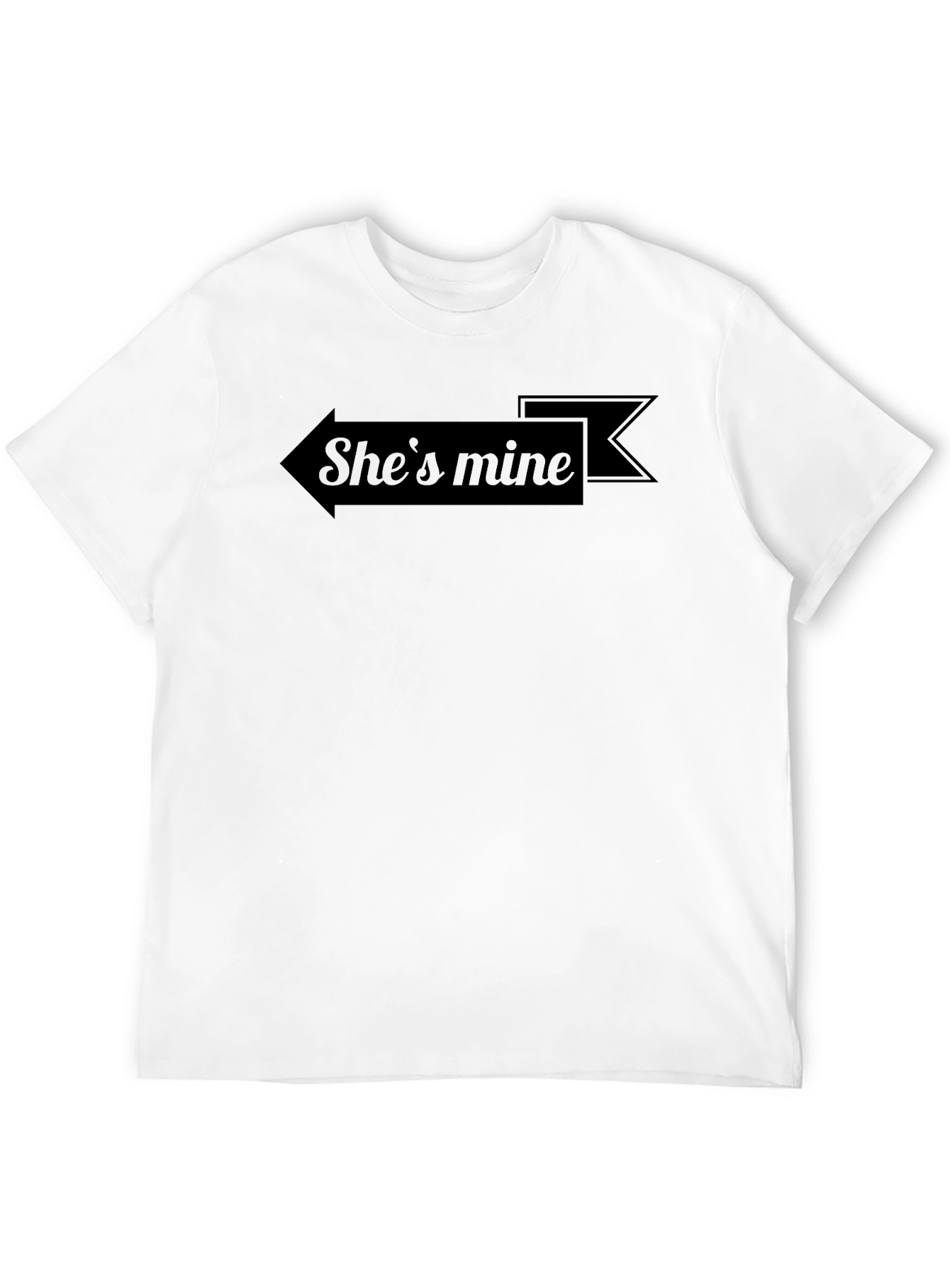 Shes Mine T-Shirt - Black Arrow Graphic Tee