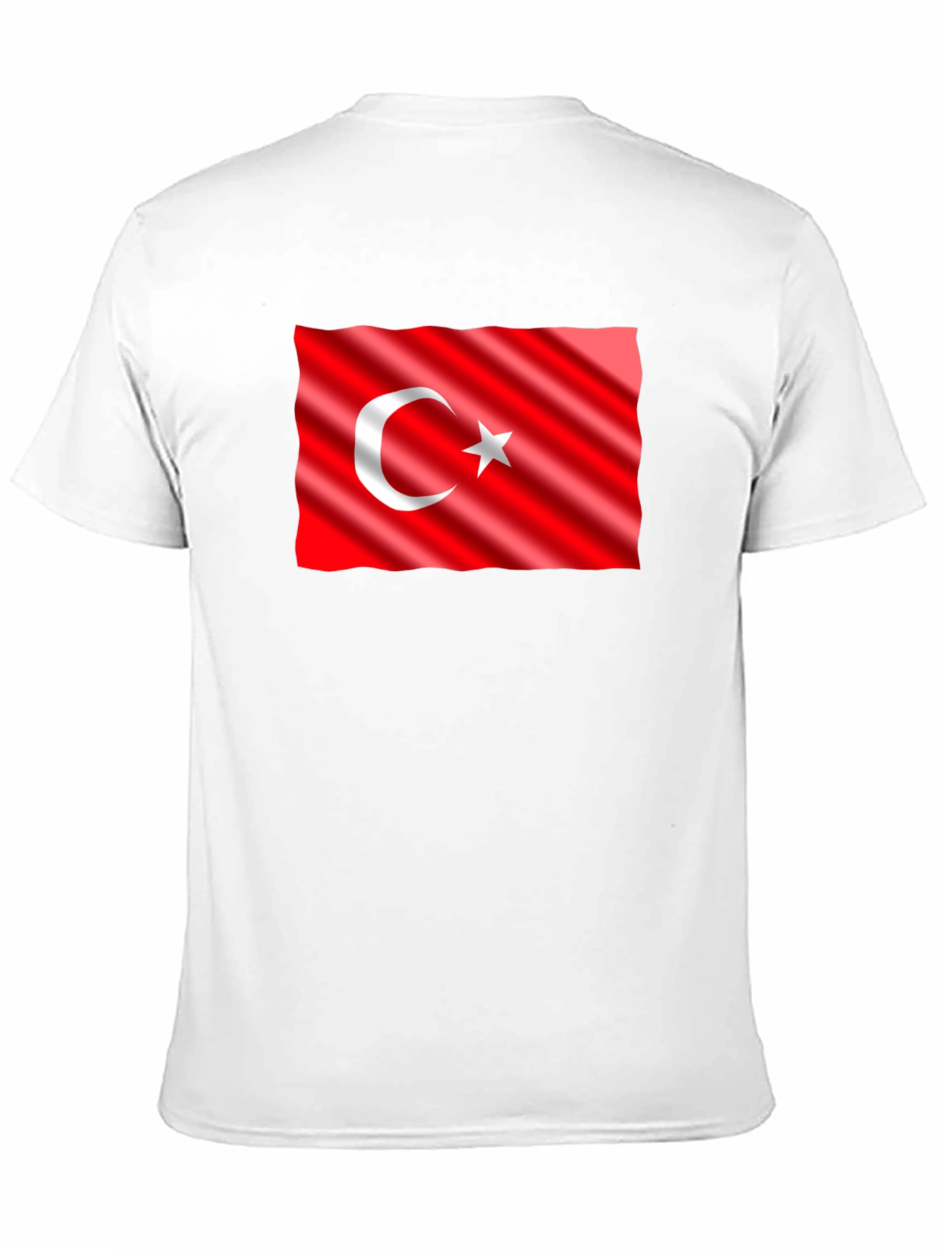 Turkey Flag Graphic Tee - Black Cotton T-Shirt