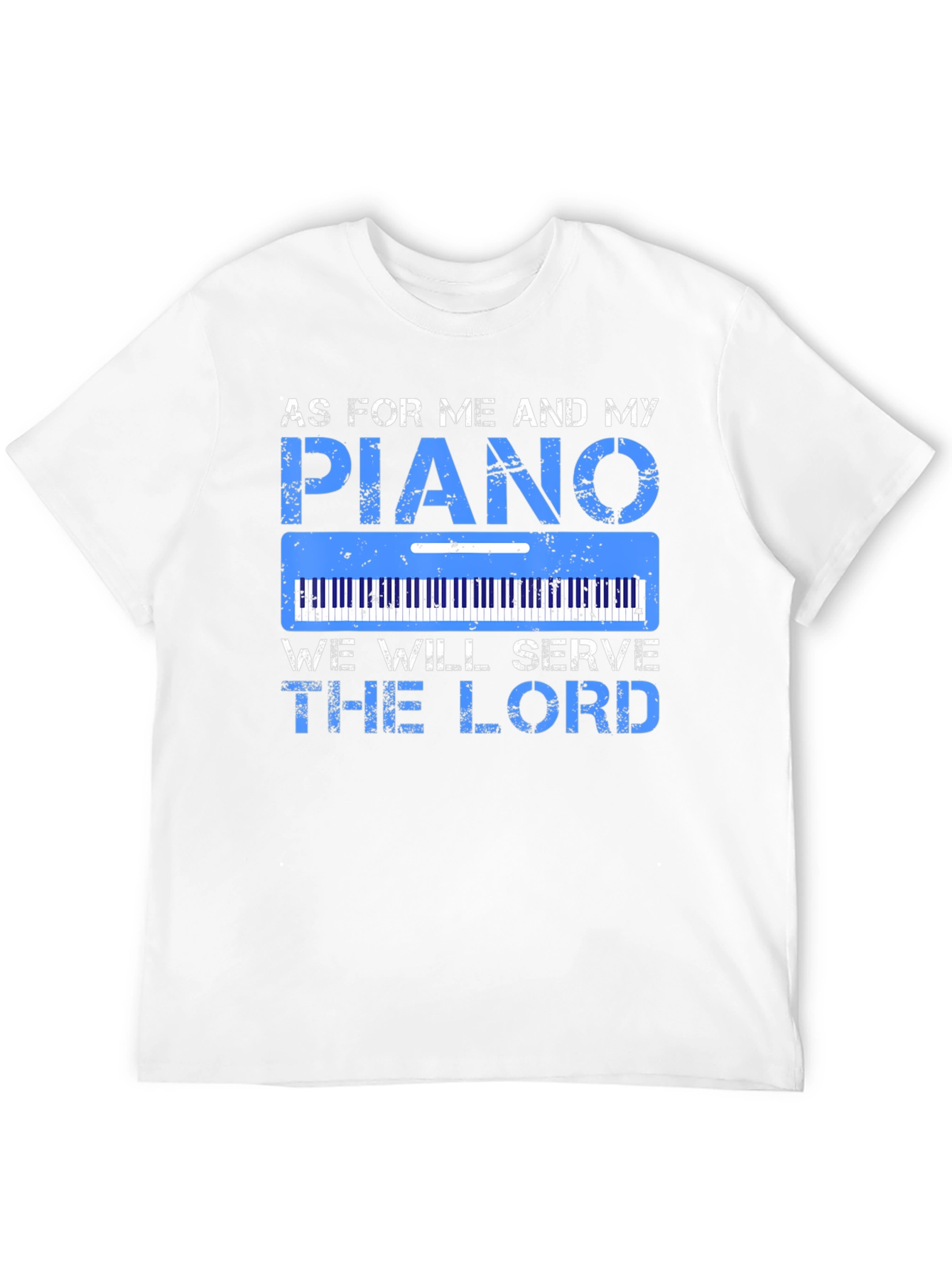 Piano Serve the Lord Graphic T-Shirt