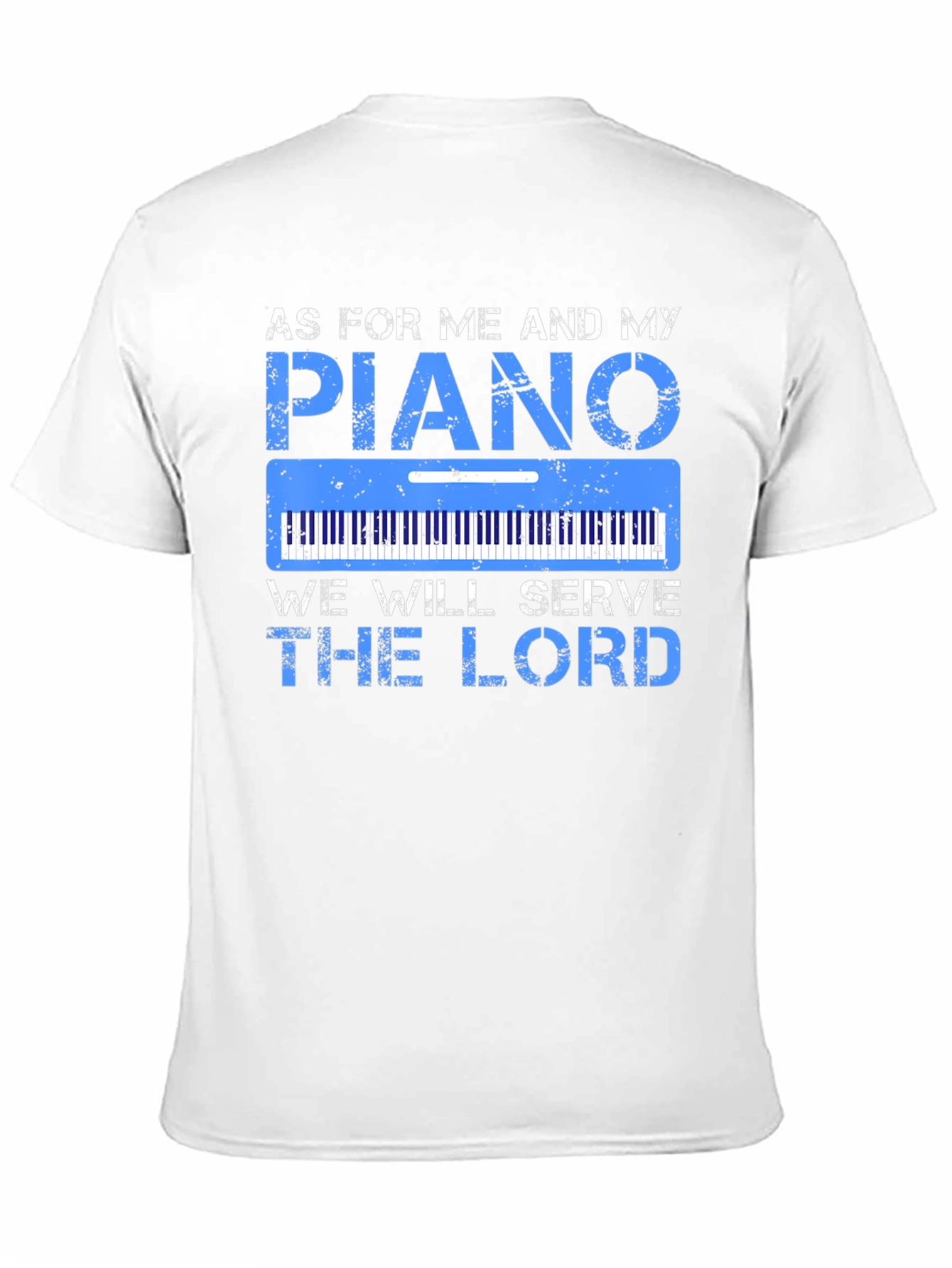 Piano Serve the Lord Graphic T-Shirt