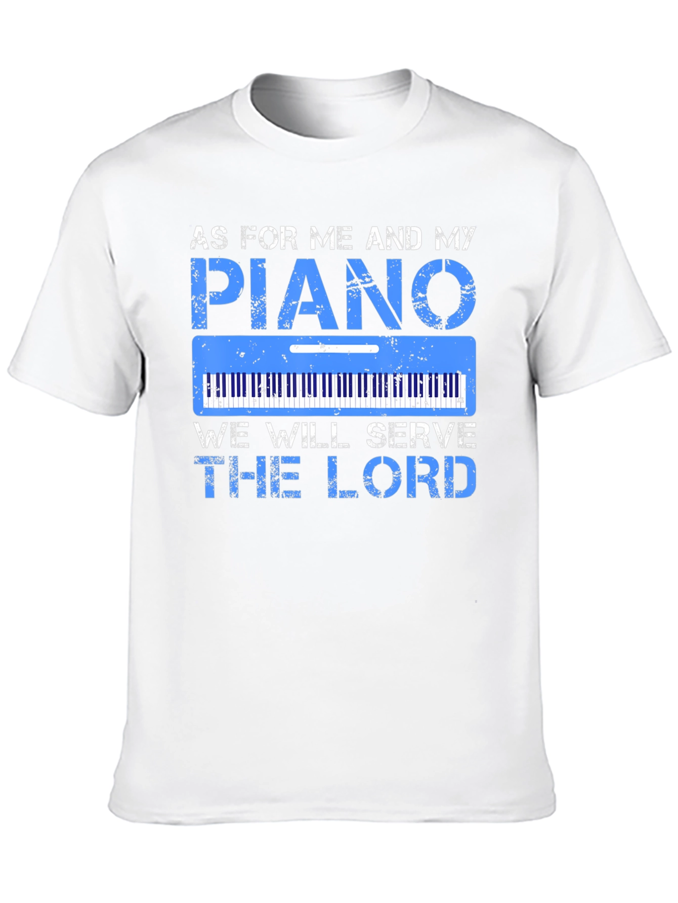 Piano Serve the Lord Graphic T-Shirt