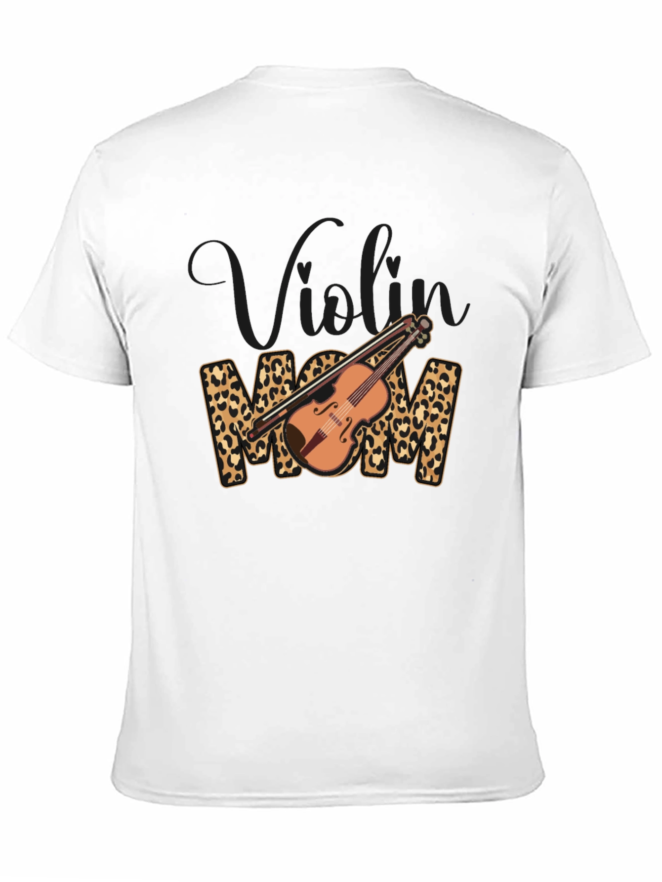 Violin Mom Leopard Print T-Shirt