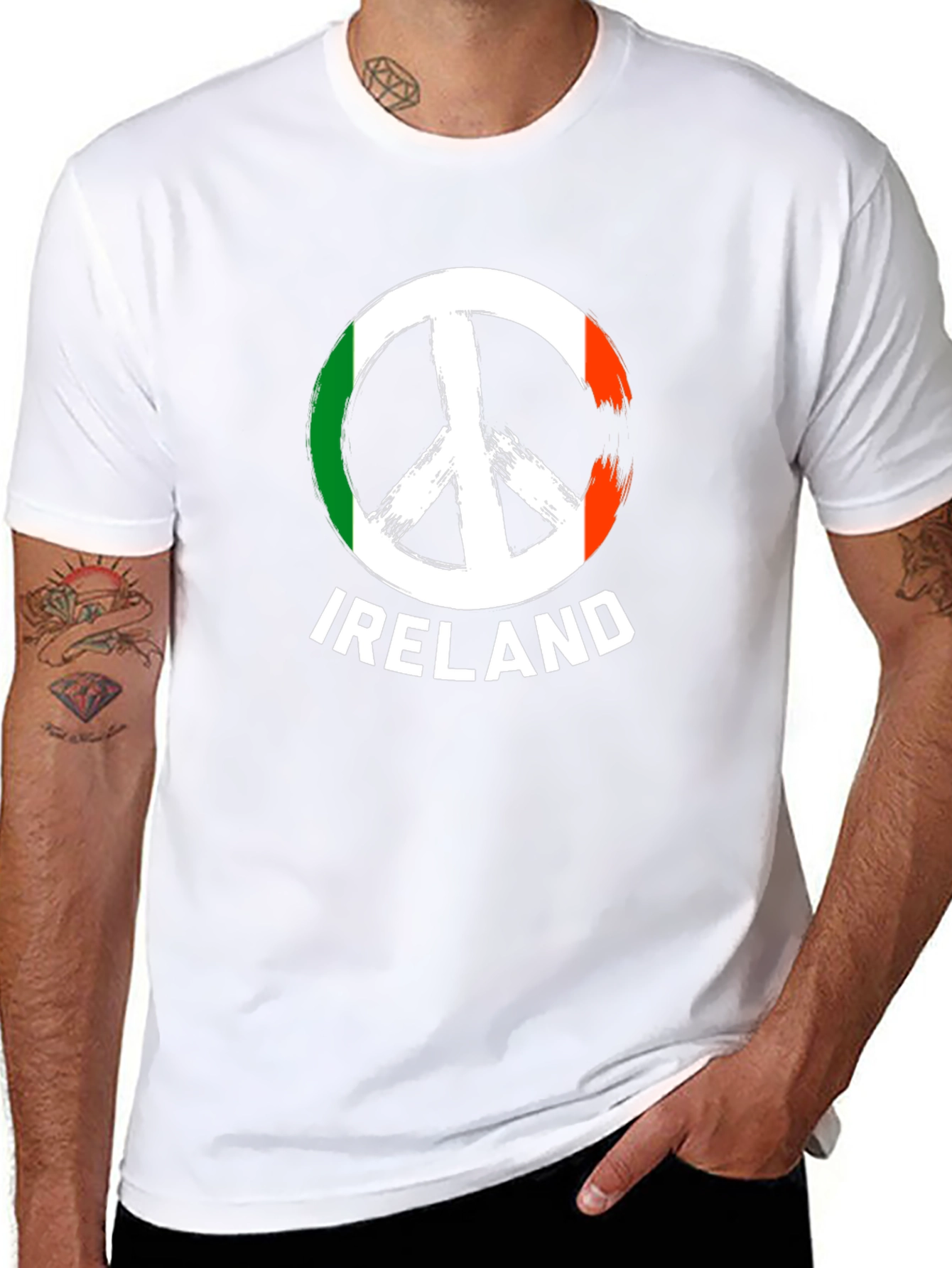 Ireland Peace Sign T-Shirt Irish Pride Tee