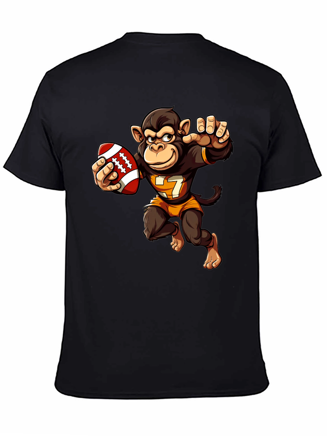 Monkey Football Player T-Shirt