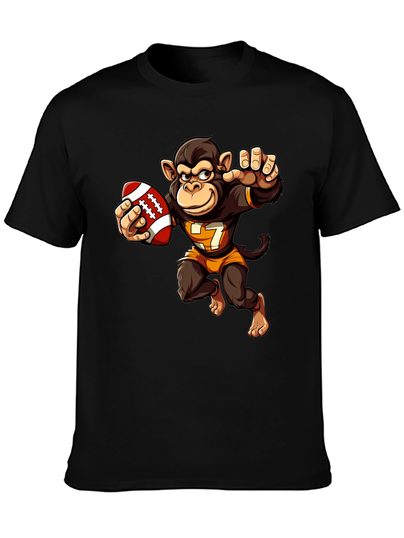 Monkey Football Player T-Shirt