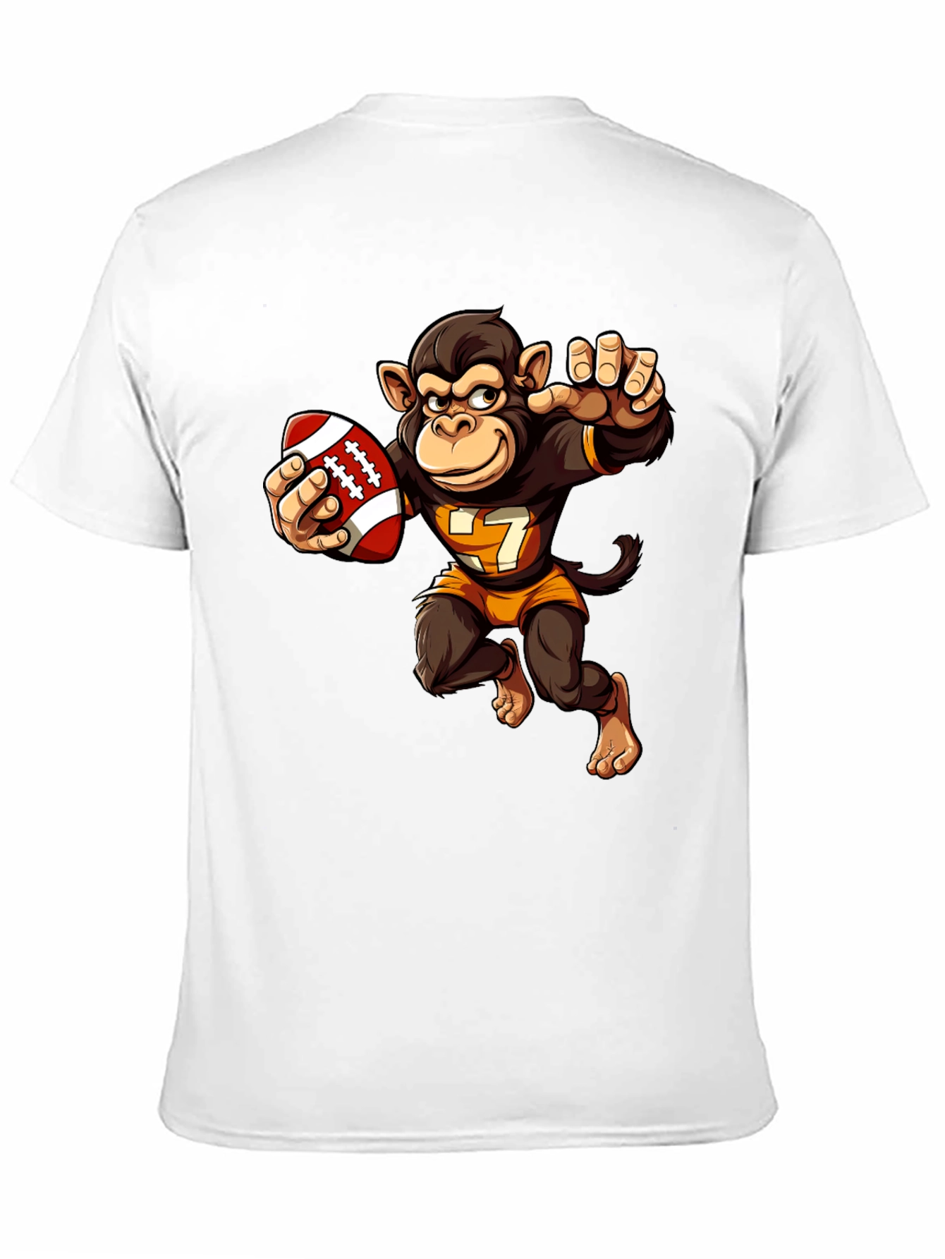 Monkey Football Player T-Shirt