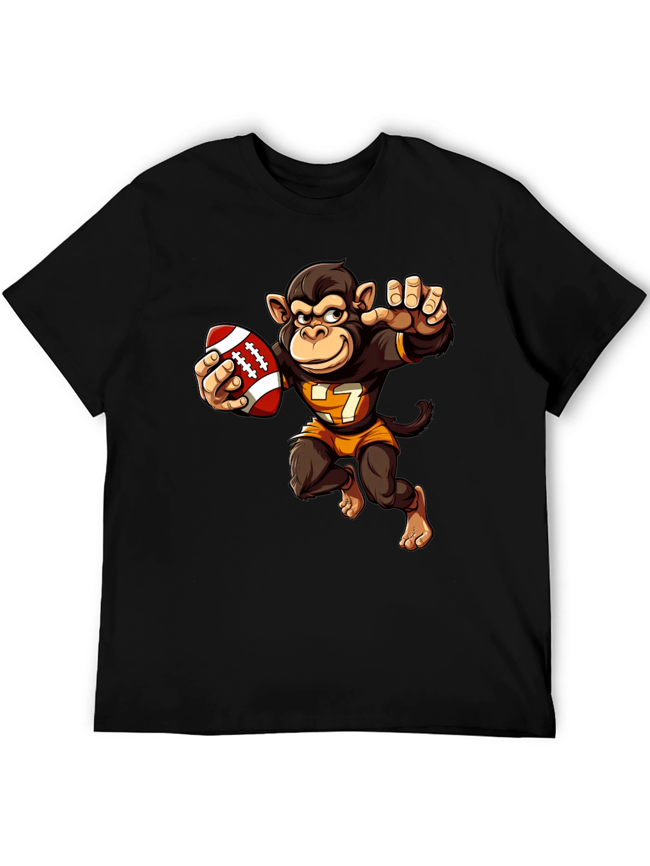 Monkey Football Player T-Shirt