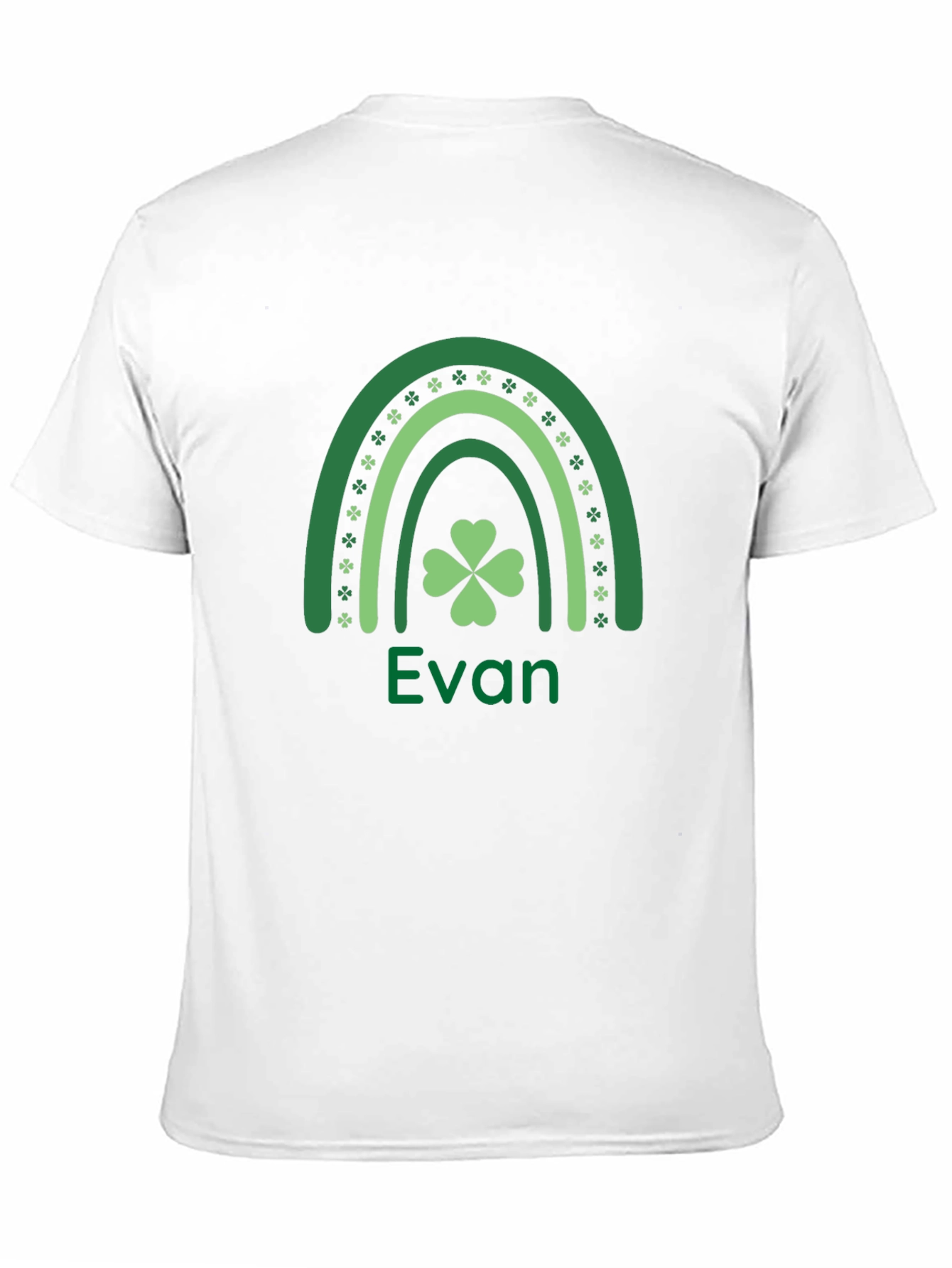 Evans St. Patricks Day Clover Rainbow T-Shirt