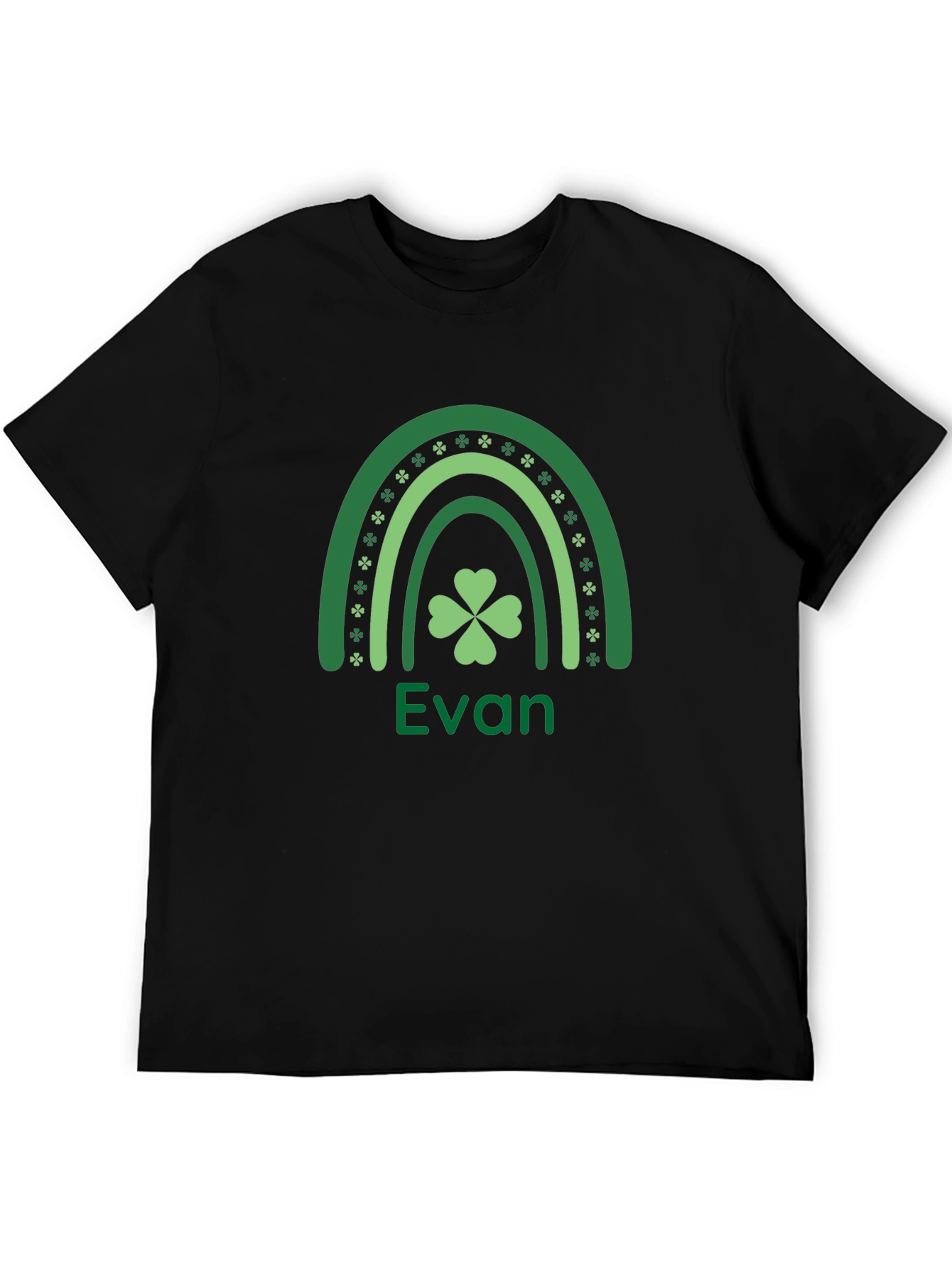 Evans St. Patricks Day Clover Rainbow T-Shirt