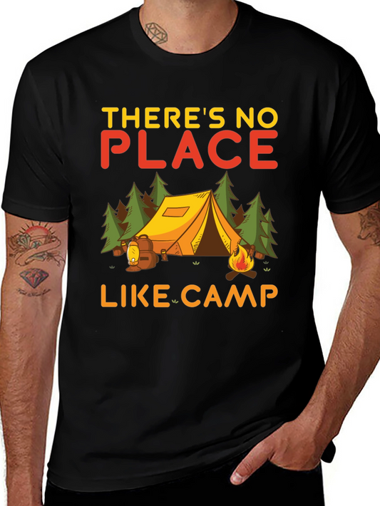 Camping T-Shirt - Theres No Place Like Camp