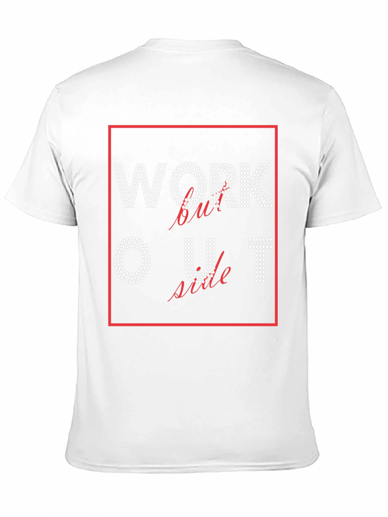 Workout Rhinestone Graphic Tee - Stylish Fitness Shirt