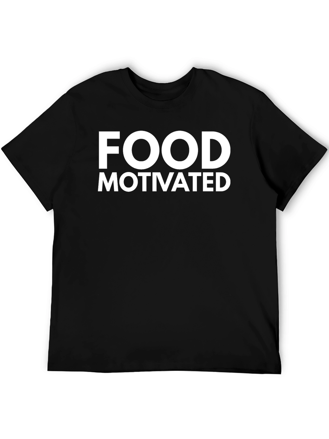 Food Motivated Black T-Shirt