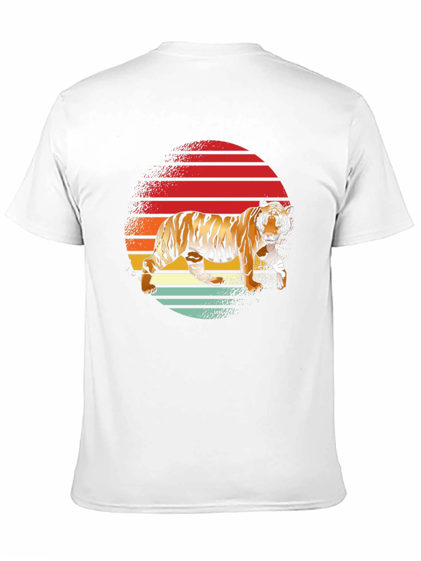 Retro Tiger Graphic T-Shirt - Cool Animal Tee