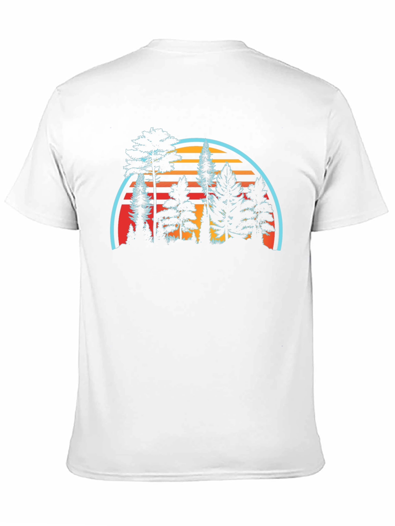 Retro Sunset Forest Graphic Tee