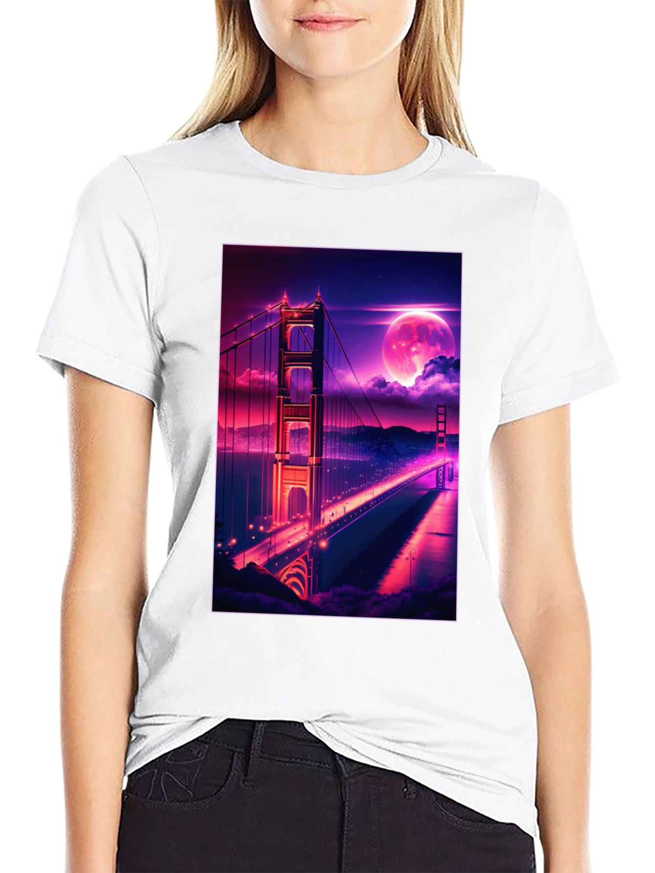 Golden Gate Bridge Graphic Tee - Retro Style