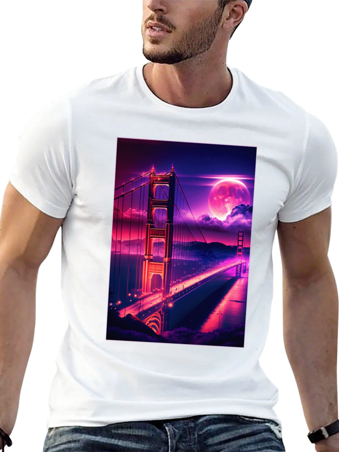 Golden Gate Bridge Graphic Tee - Retro Style