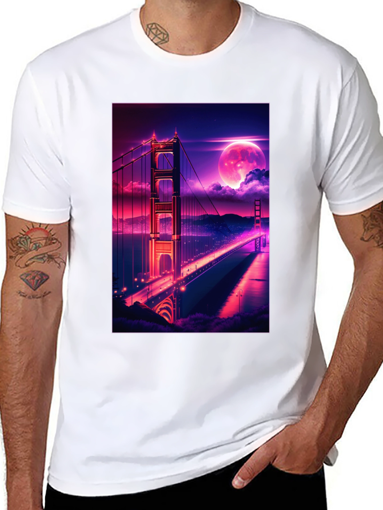 Golden Gate Bridge Graphic Tee - Retro Style