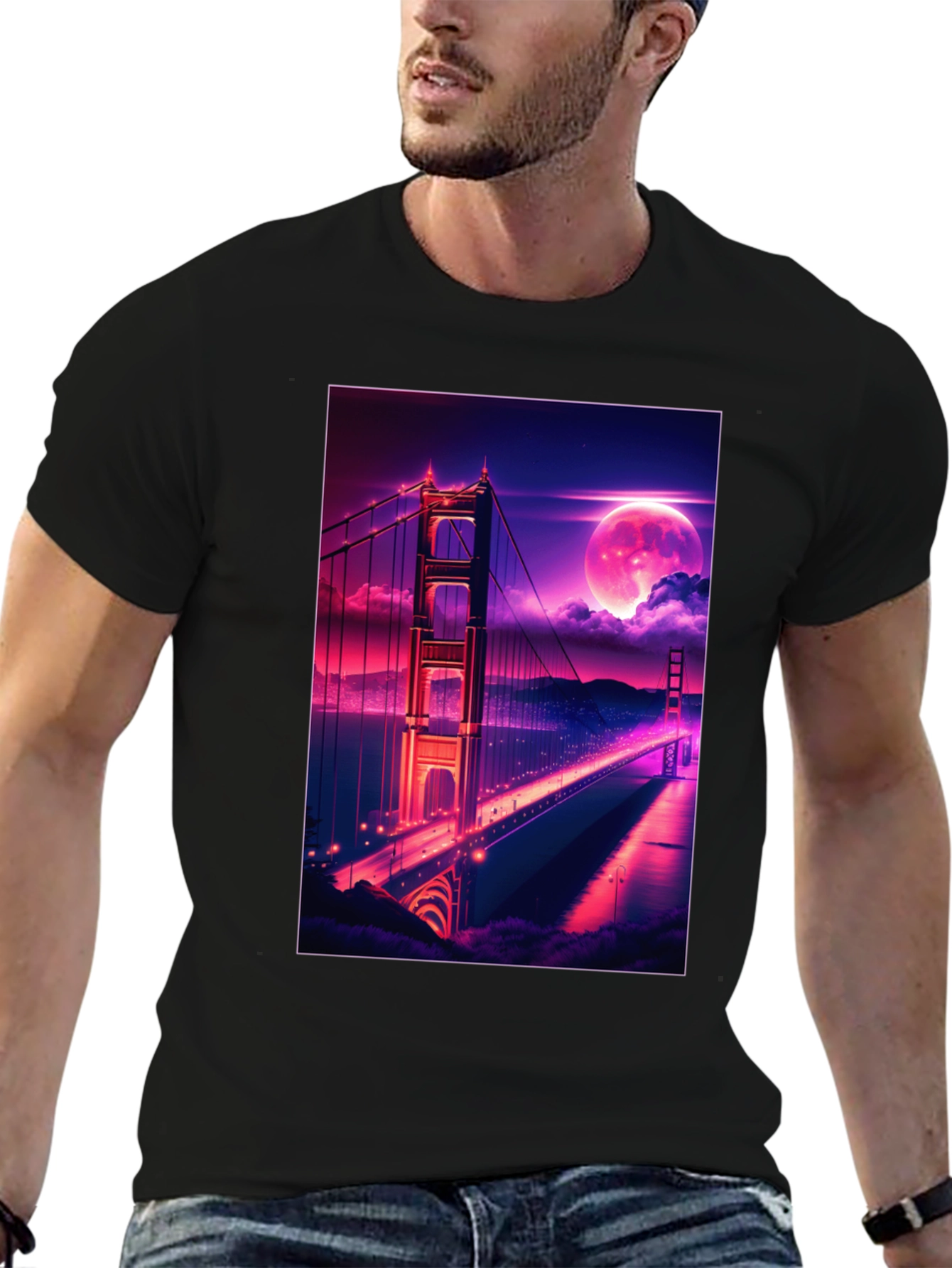 Golden Gate Bridge Graphic Tee - Retro Style