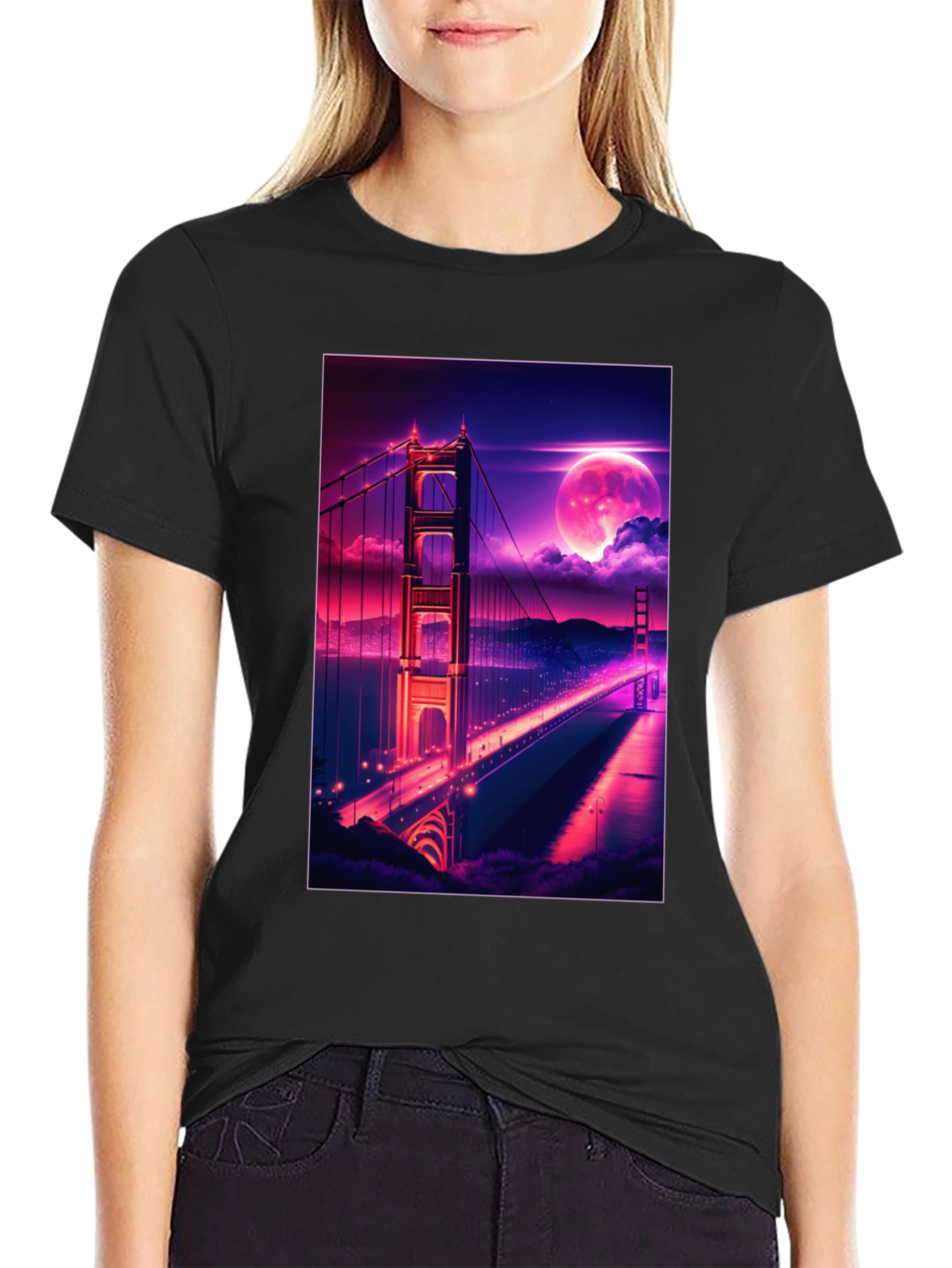 Golden Gate Bridge Graphic Tee - Retro Style