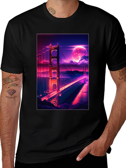 Golden Gate Bridge Graphic Tee - Retro Style