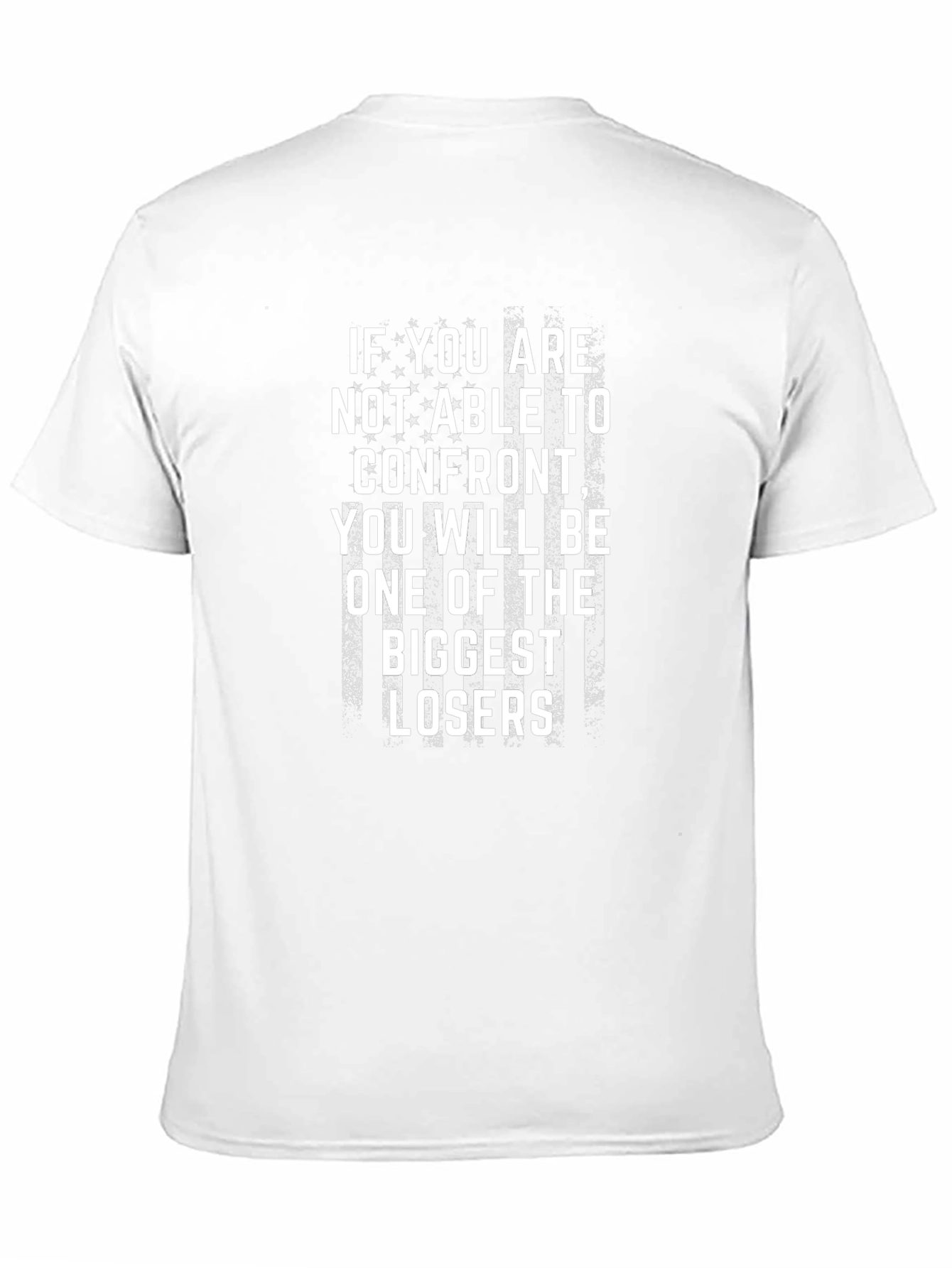 Motivational T-Shirt: Confront Biggest Losers Design
