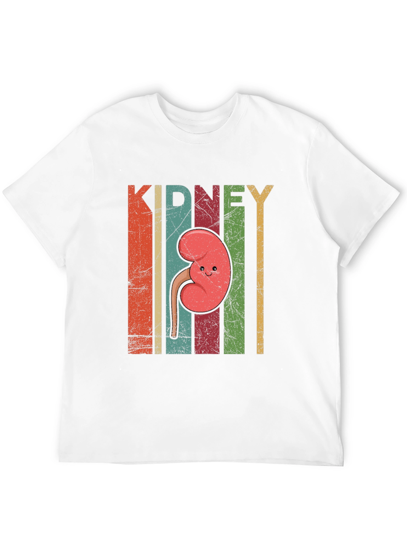 Retro Kidney Cartoon T-Shirt