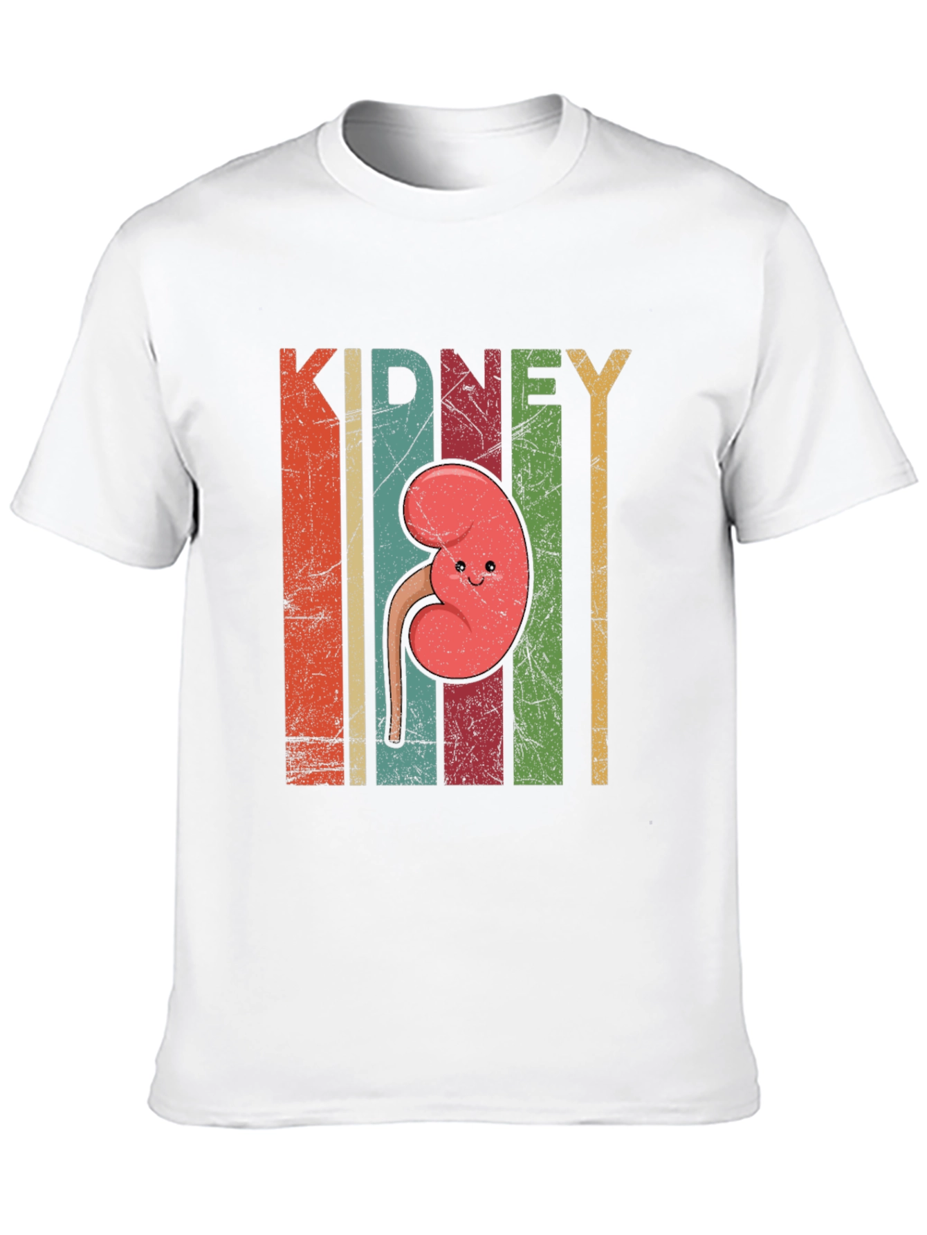 Retro Kidney Cartoon T-Shirt